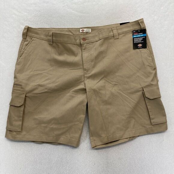 Dickies‎ Flex Cargo Short Women's 24W Relaxed Fit Brown Stretch Fabric Workwear - Picture 1 of 11